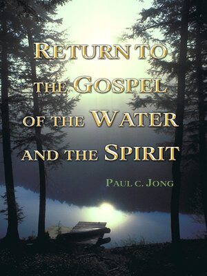 cover image of Return to the Gospel of the Water and the Spirit